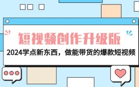 电商人必看-短视频创作升级版:2024学点新东西,做能带货的爆款短视频