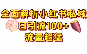 小红书私域引流 每天加100+