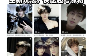 AI男颜涨粉短视频教学,全新玩法,快速起号涨粉