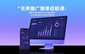 无界推广爆单启航课:流量分发算法解密 后台功能全解析 投放前必知避坑点