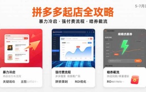 拼多多起店全攻略,暴力冷启,强付费流程,暗券截流,5-7月已验证的方法