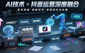 AI技术与抖音运营的深度融合应用:涵盖账号搭建、内容创作、收益变现等