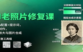 AI老照片修复课:Luma配置+提示词,动图制作,修复放大与图片合成
